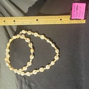 30" seashell beaded necklace